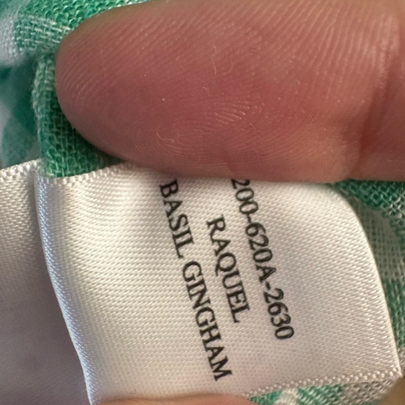 RAILS Raquel Linen Blend Wrap Top In Green Gingham Size Small‎ - Picture 7 of 8